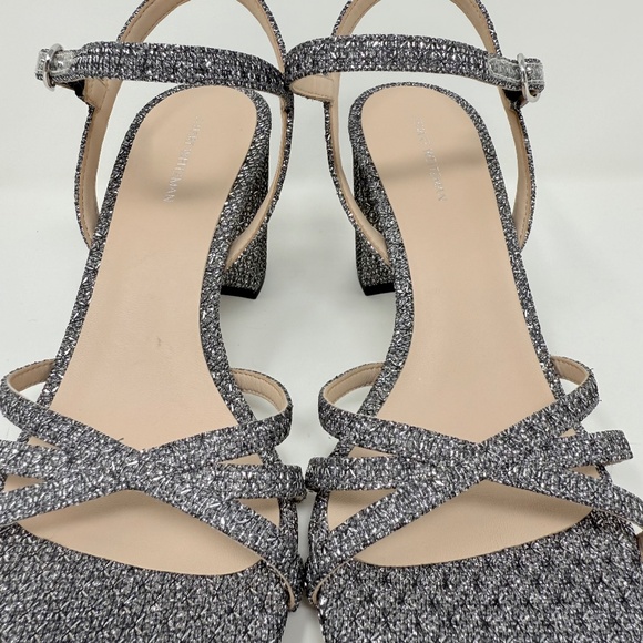 New Stuart Weitzman Starla 75 Block Heel Sandal In Gunmetal Sz 10 - Picture 9 of 12